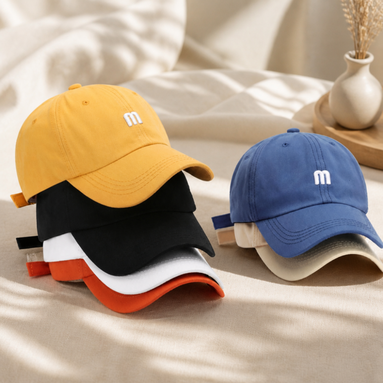 면 소재 M사이즈 레터링 볼캡 남녀공용 데일리 야구모자