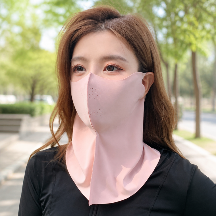 자외선 차단 3D 아이스 실크 얼굴 가리개 야외 스포츠 넥워머