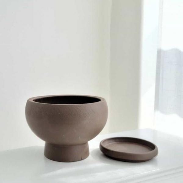 트로피 D19x14 받침 카페화분 식물화분
