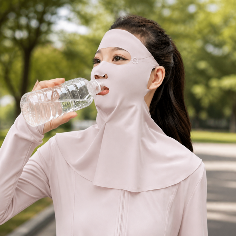 자외선 차단 전면 페이스 가드 넥워머 골프 안면 햇빛 가리개