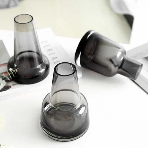 유리 화병 원뿔 미니화병 인테리어화병