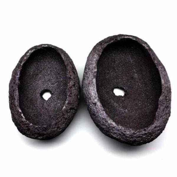 타원 분재 22x12x10cm 카페화분 미니화산석화분