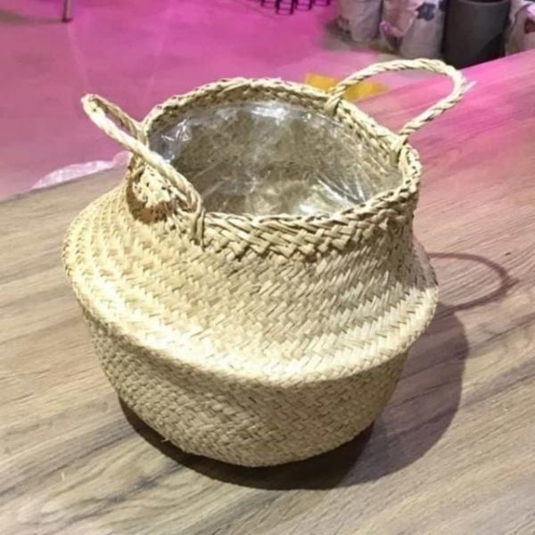 비닐 화분 커버 19x23 라탄바구니 화분박스