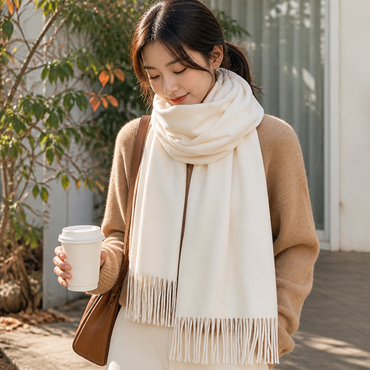 포근한 대형 긴목도리 커플 데일리 숄 머플러 간절기 스카프