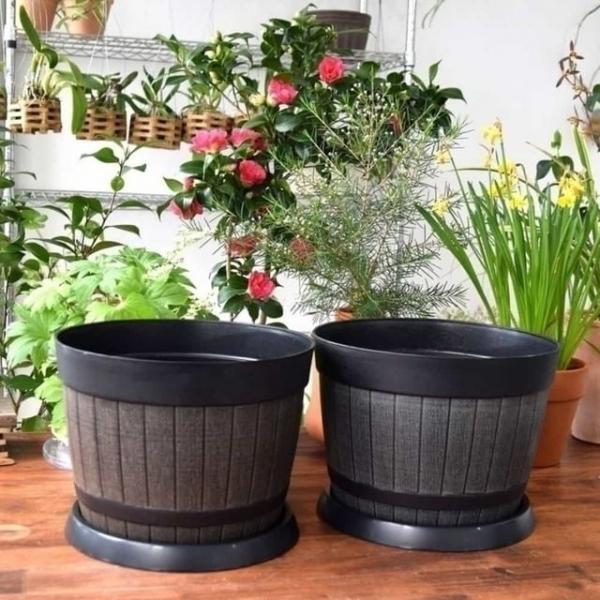화분 30x23cm 받침 엔틱화분 가벼운화분