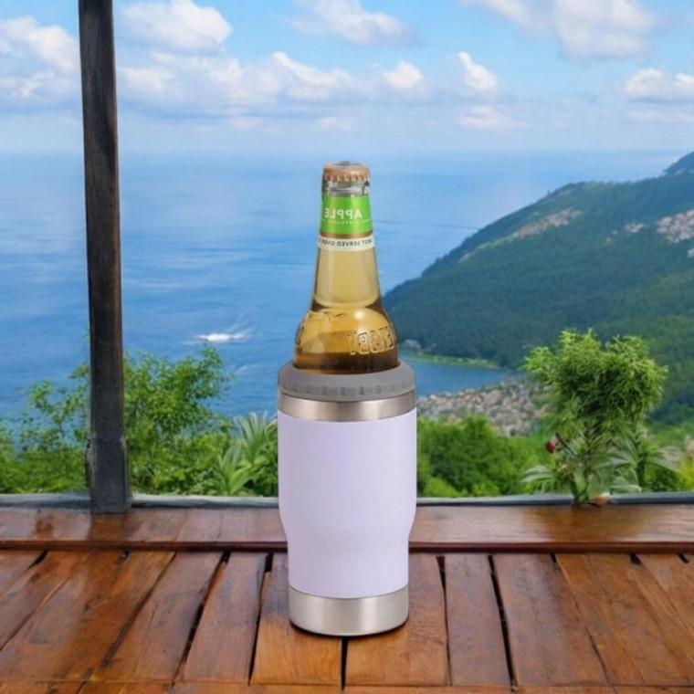 보냉 쿨하게 화이트 420ml 캔쿨러 맥주병 병 화이트 보냉캔 아이템