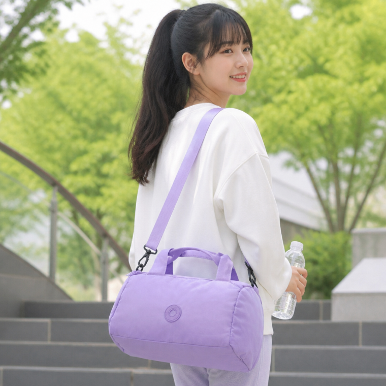 데일리 미니 보스턴백 캐주얼 원통형 가방 여행용 운동용 학생 학원용 크로스백 숄더백 다용도