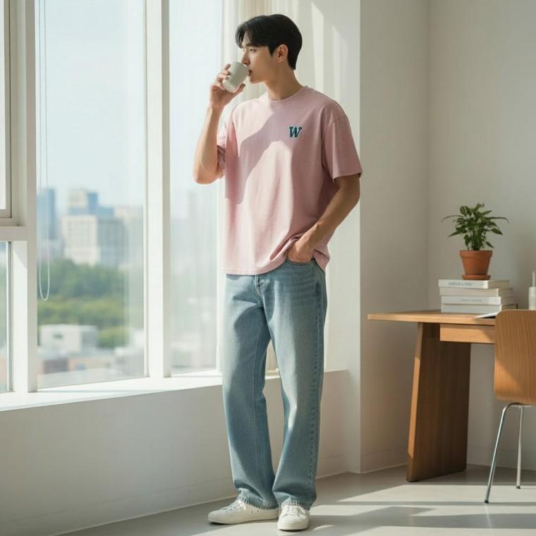 션 베이직 W 오버핏 반팔티 티 SD260235 반팔 롱티 루즈핏 원피스 여성 긴팔 나시 맨투맨 티숙 레터링 박시