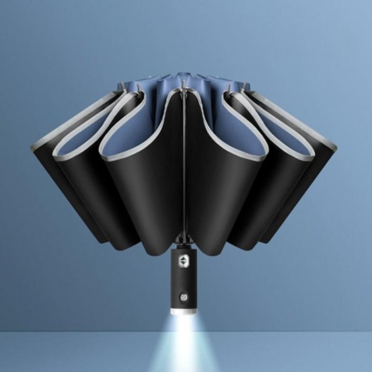LED 거꾸로 양산 스카이 겸 완전자동 우산 스카이우산 양산겸우산