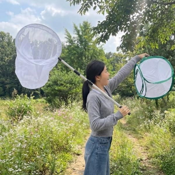 곤충채집 튼튼한 대형 포충망 잠자리채