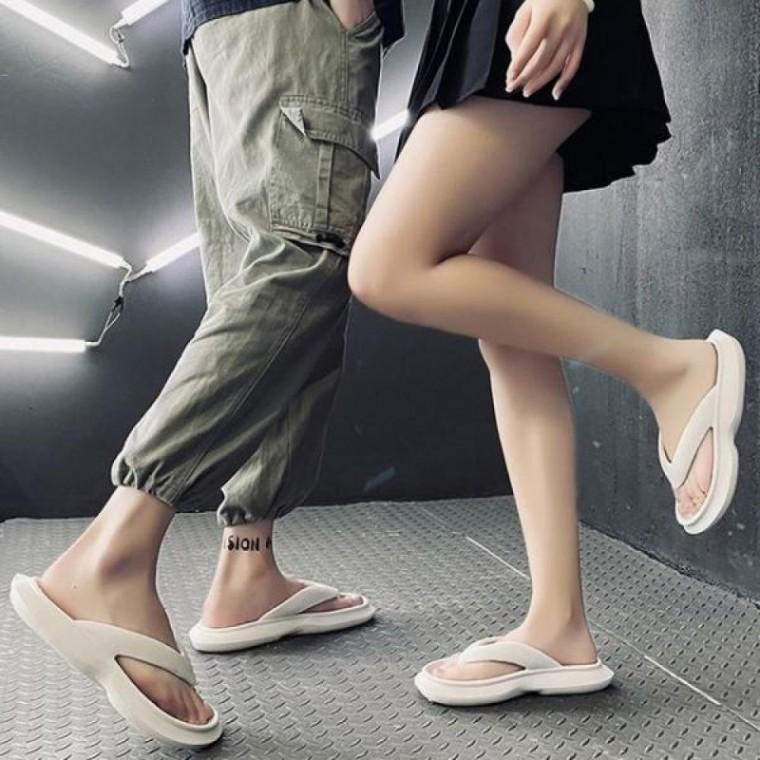 여성 쿠션 EVA 윙 통굽조리 웨지 데일리 슬리퍼 쪼리
