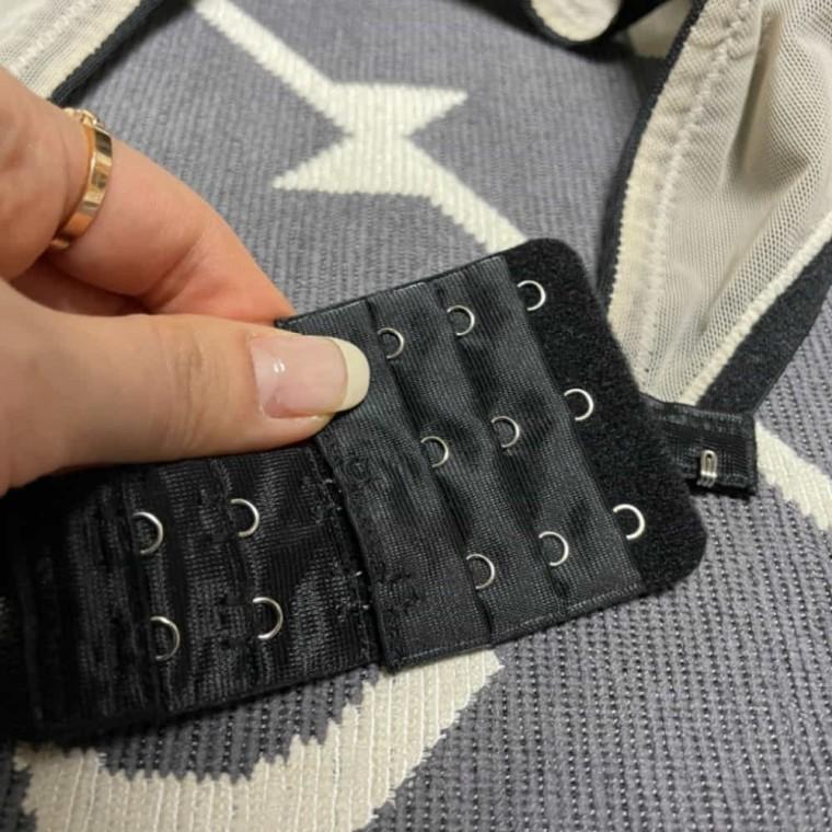 브라연장후크 3단 블랙 브래지어연장 브래지어연장후크