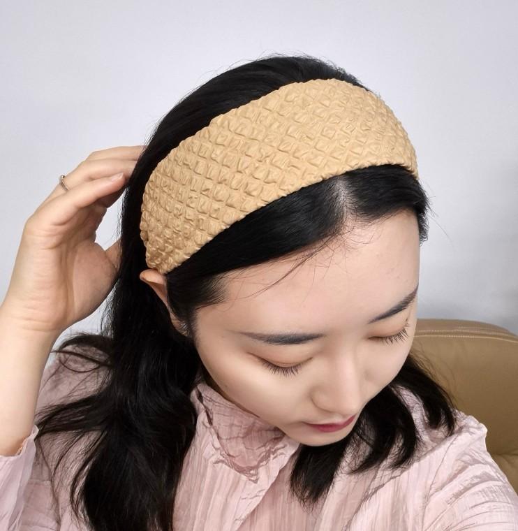 와이드 심플 패브릭 헤어밴드