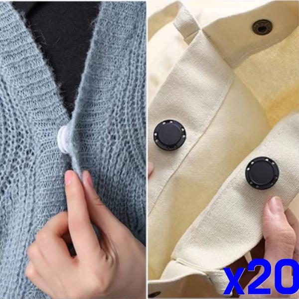 플라스틱 자석단추 가방수선 의류자석단추 25mm x20개