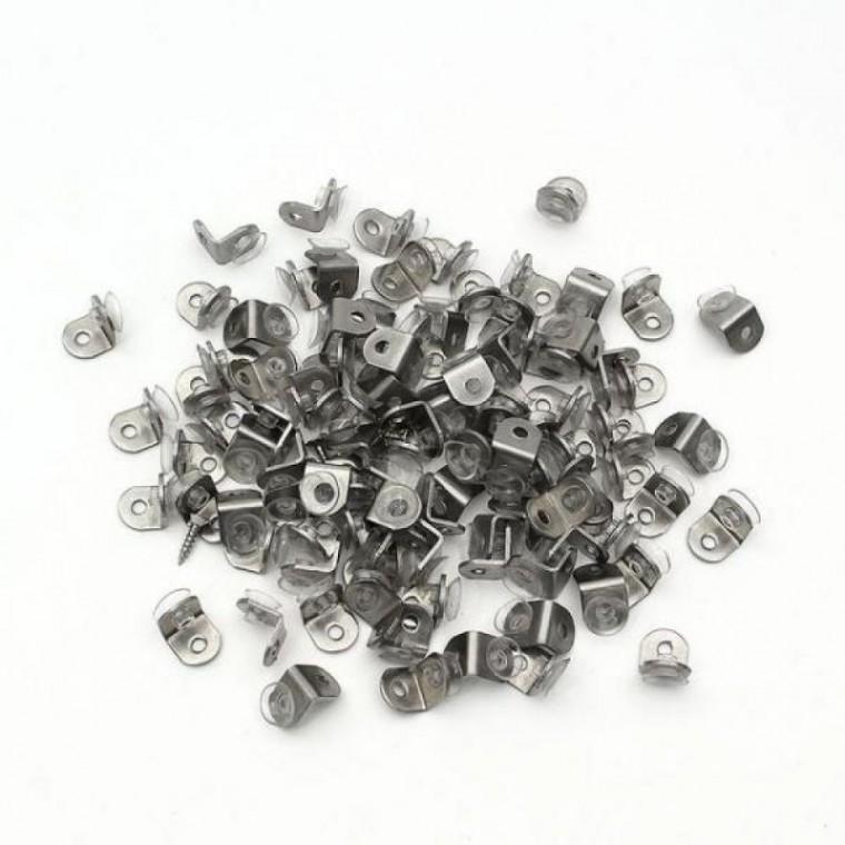 유리 다보 선반 100개입 선반받침 13x14mm 지지대