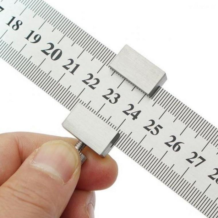 마킹게이지 100cm 철자스토퍼 마크툴 스틸자 정밀측정