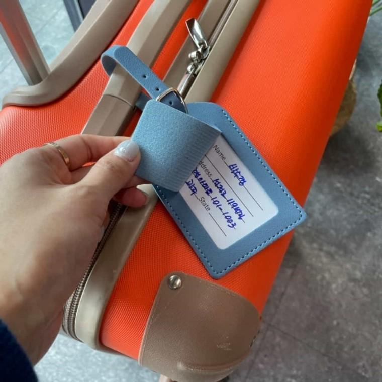 캐리어 네임택 블루 골프백네임택 골프네임택