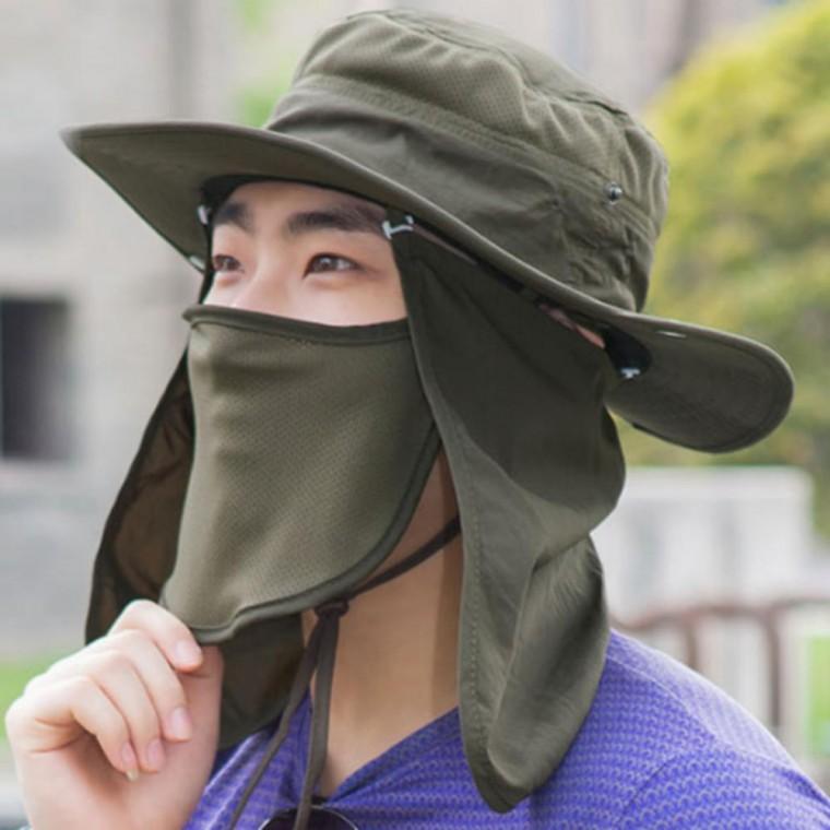 남녀공용 여름 농사 밭일 작업모자 얼굴 햇빛가리개 자외선차단 썬캡