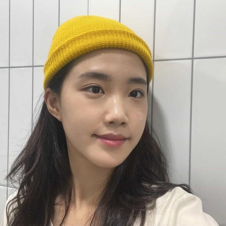 남녀공용 숏비니 머스타드 캡없는모자 여성비니모자