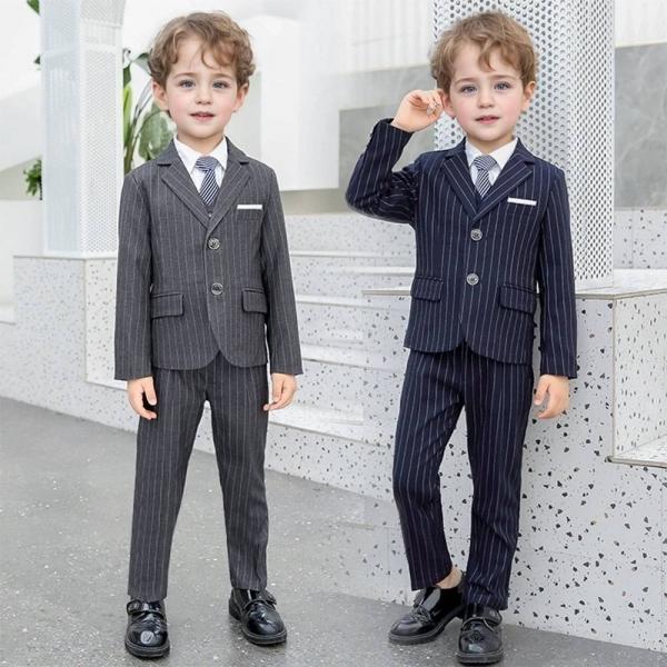 댄디 투버튼 세로스프라이프 정장 턱시도 풀세트