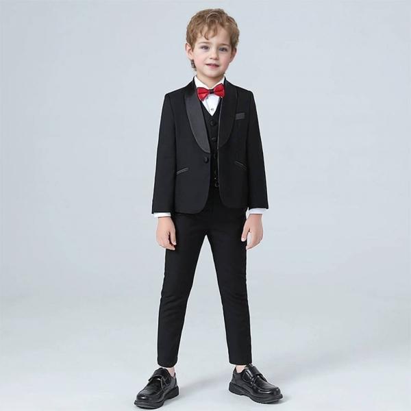 오스틴 블랙 싱글버튼 다크수트 정장 턱시도 풀세트