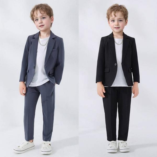 레오 싱글버튼 클린컬러 정장 턱시도 세트(자켓 티셔