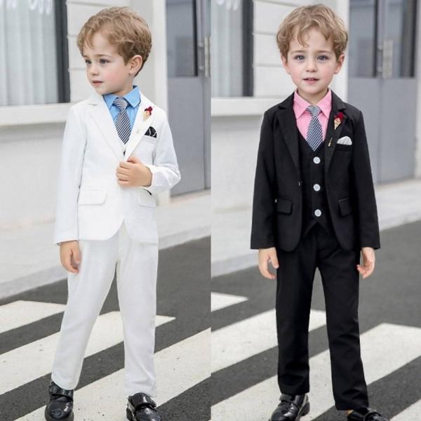 헨리 싱글버튼 배색행거치프 정장 턱시도 풀세트