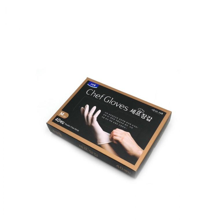 크린랩 셰프장갑 중 M 40매입 니트릴 주방장갑