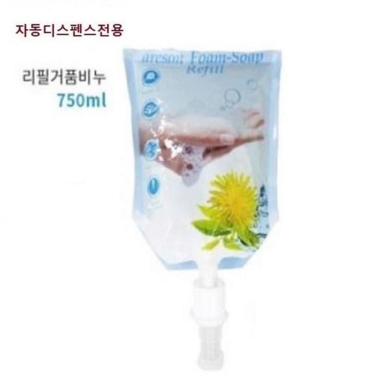 750ml TH-803 거품비누리필 자동디스펜서전용 NEW