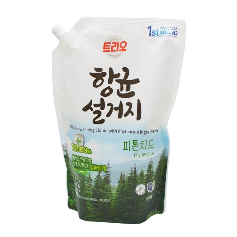 트리오 항균설거지 피톤치드 주방세제 1.2L 리필