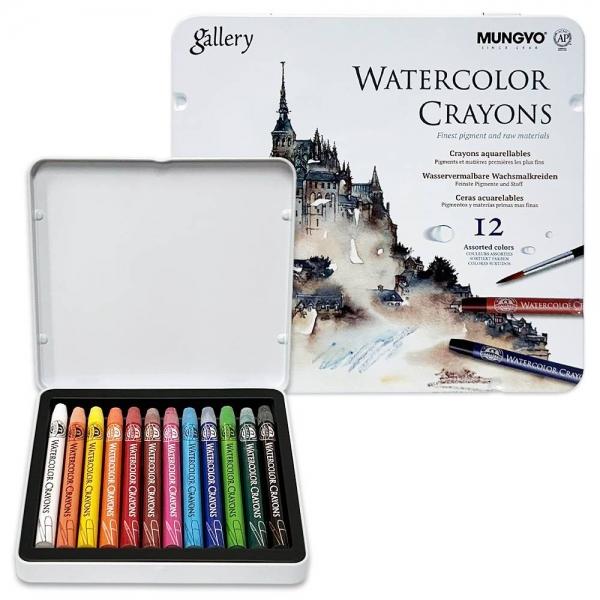 수채화용 물감 크레용 12색
