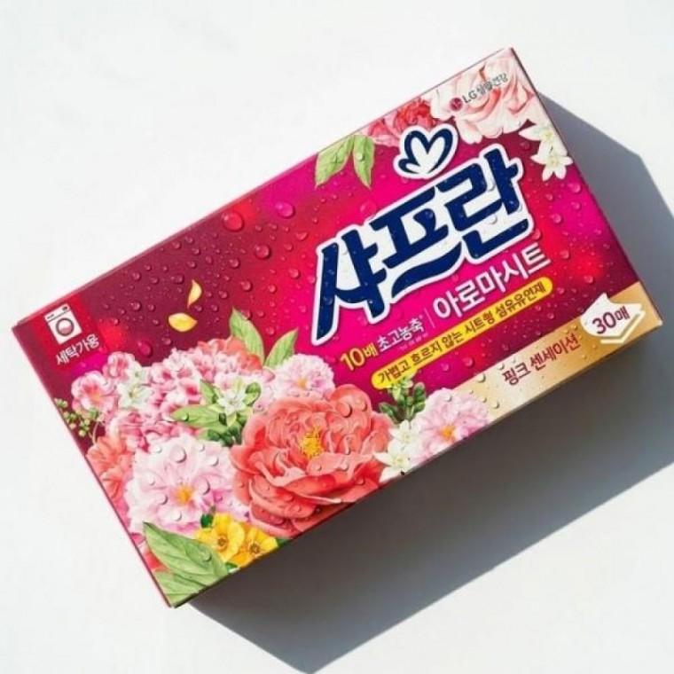 섬유유연제 그린 플로럴향 30매 시트형 싱그러운