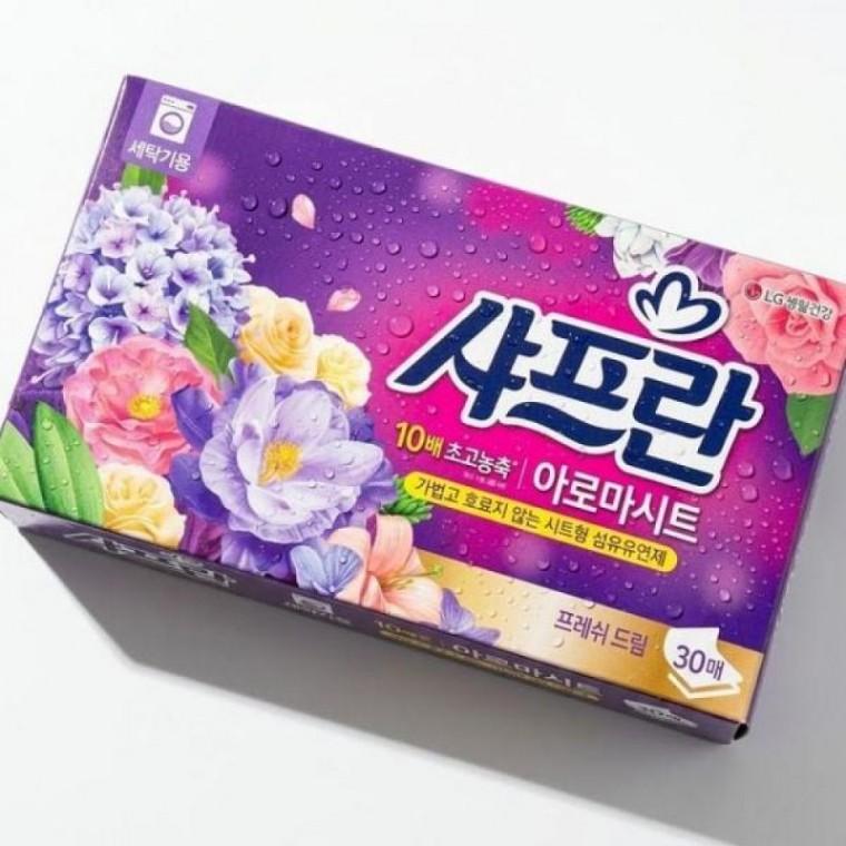 섬유유연제 화이트 향기로운 시트형 플로럴향 30매