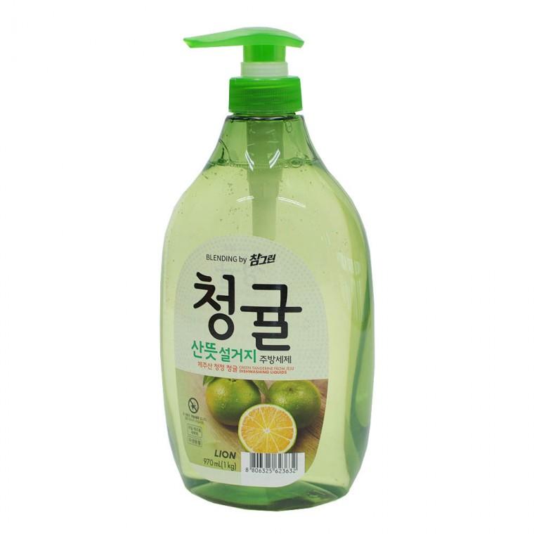 참그린 청귤 산뜻설거지 주방세제 1kg 용기
