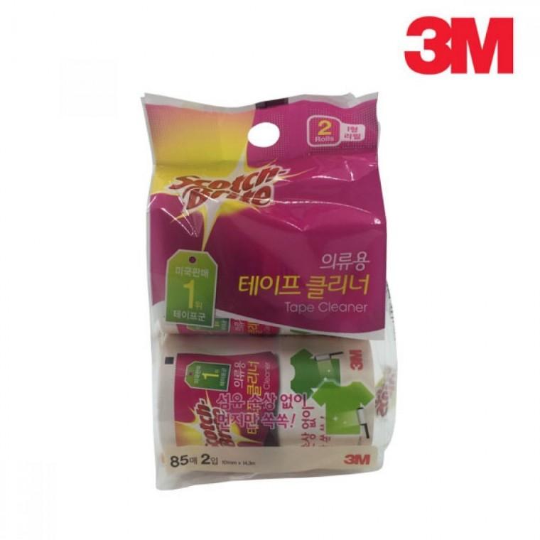3M 의류용 테이프클리너 돌돌이 리필 2개입 10cm