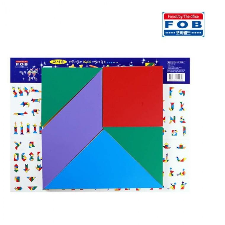포비 자석 칠교놀이 30cm x 30cm 교사용