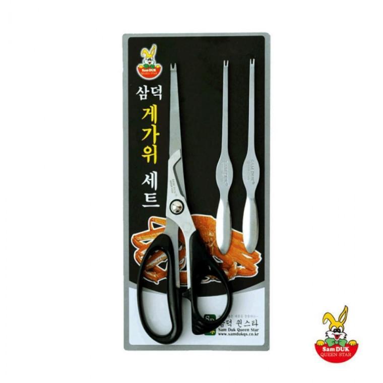 삼덕 게 가위 포크 세트