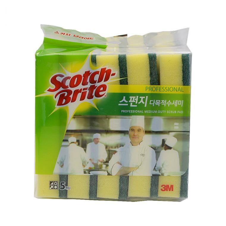3M 스펀지 다목적 수세미 5개입