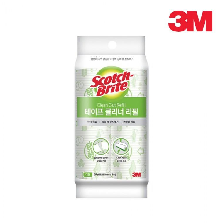3M 테이프클리너 돌돌이 대형 리필 2개입 16cm