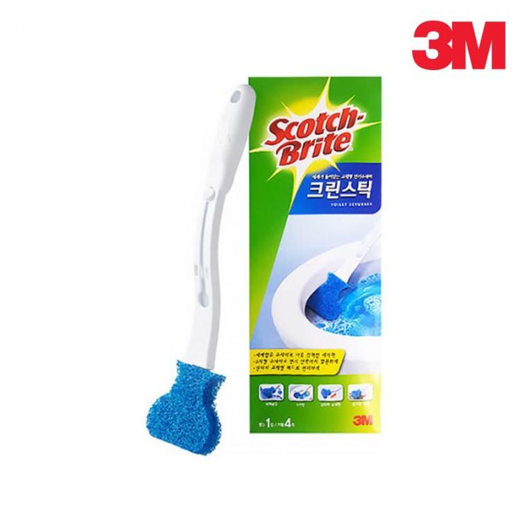 3M 크린스틱 변기솔 핸들1+리필4