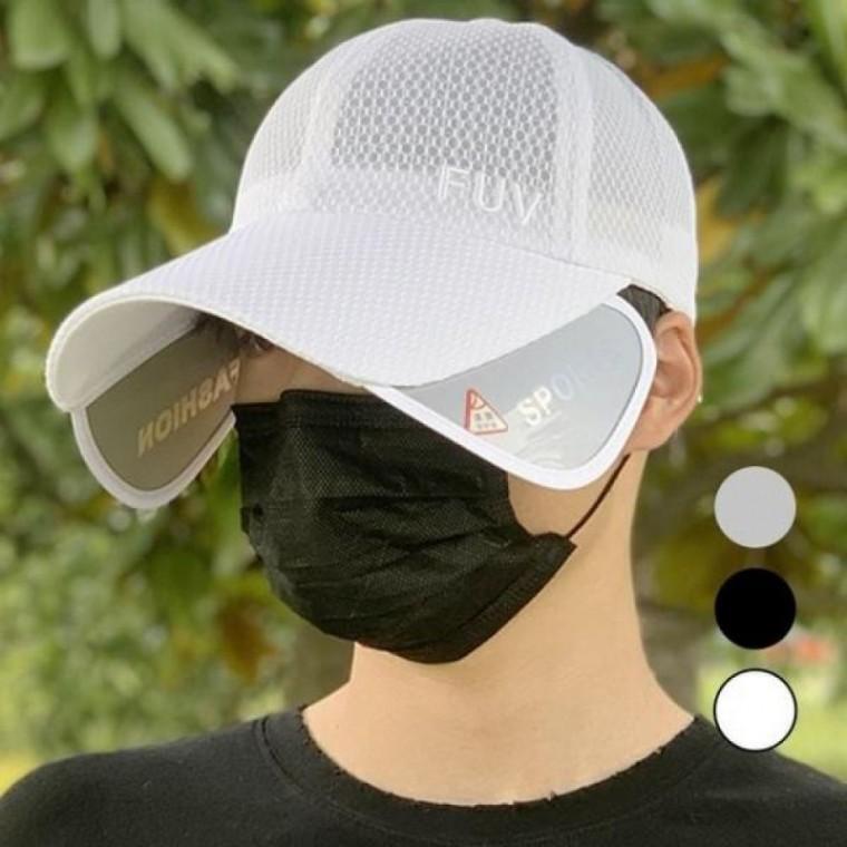 햇빛차단 골프모자 낚시모자 슬라이 FUV 날개 망사캡
