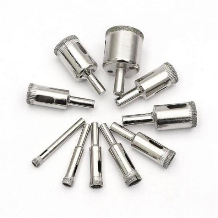 10종 6-30mm 홀쏘 구멍뚫기비트 유리 다이아몬드 타일