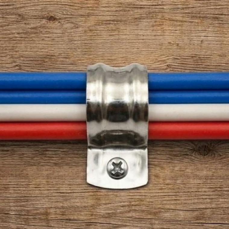 32mm 전선 클램프 케이블 반새들 스텐 100개 고정