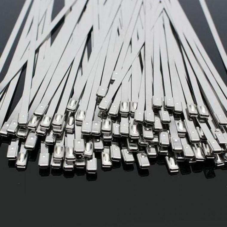 304스텐 케이블타이 대형 100개 4.6x500mm 스트롱강