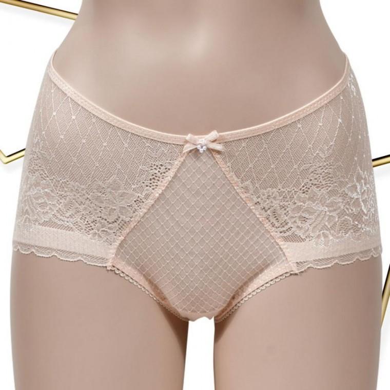 여성 미디팬티 시스루속옷 꽃무늬팬티 레이스팬티