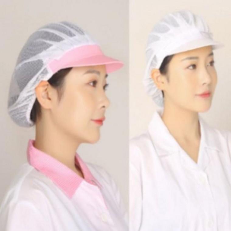 공장모 전체 1p 천 위생 사 용 작업 남자 조리 모자 주방 망사 요리