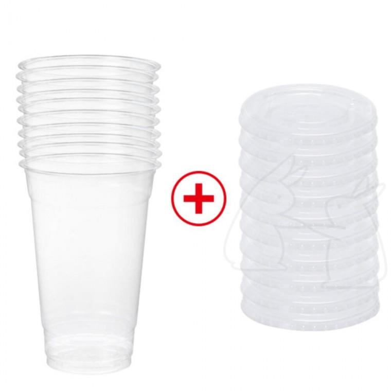 테이크아웃컵 720ml 10세트 일회용 디저트컵 카페 대용량 플라스틱