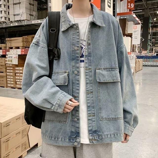 자켓 가을자켓 간절기용자켓 루즈핏 남성 데님