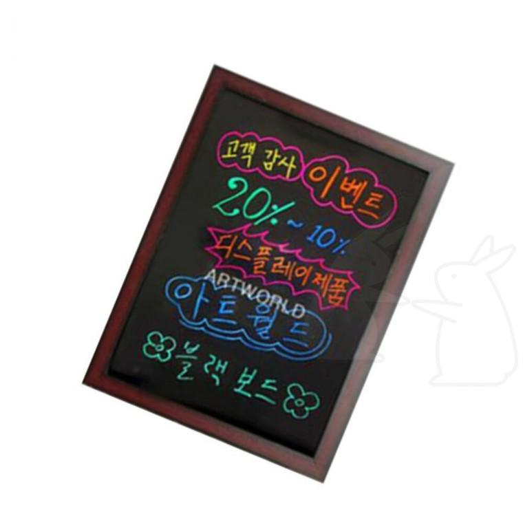 메뉴판 블랙보드 600x900 칠판 게시판 광고판 형광펜세트 메모