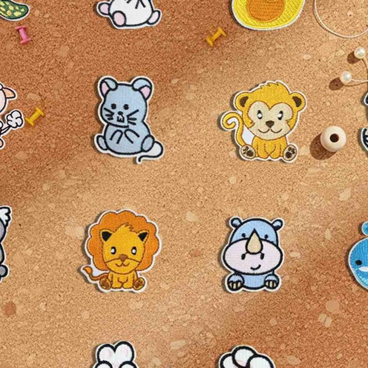 디자인패치 애니멀 15P 와펜패치 귀여운와펜